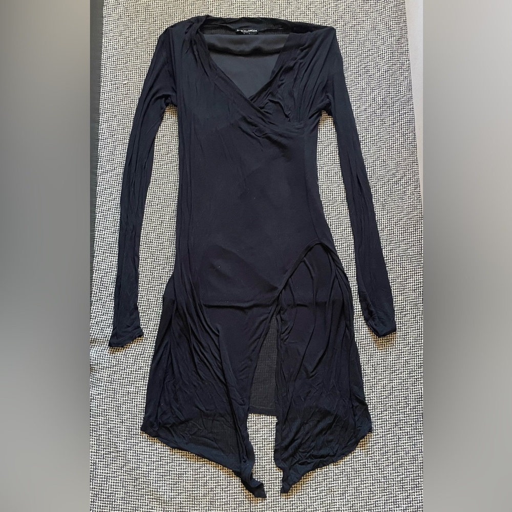 Elegant Black Long Sleeve Dress